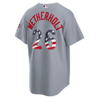 JJ Wetherholt St. Louis Cardinals Nike USA 250 Fourth of July Road Stadium Jersey - Gray
