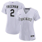 Tyler Freeman Colorado Rockies Nike Women's Home Replica Jersey - White