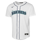 Bryan Woo Seattle Mariners Nike Youth Home Baseline Jersey - White