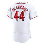 Elly De La Cruz Cincinnati Reds Nike Home Authentic Sponsor Patch Jersey - White