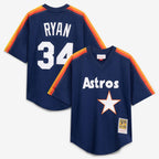 Nolan Ryan Houston Astros Mitchell & Ness Toddler Throwback Mesh Batting Practice Jersey - Navy