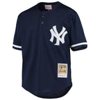 Derek Jeter New York Yankees Mitchell & Ness Youth Cooperstown Collection Mesh Batting Practice Jersey - Navy
