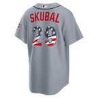 Tarik Skubal Detroit Tigers Nike USA 250 Fourth of July Road Stadium Jersey - Gray