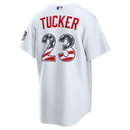 Kyle Tucker Los Angeles Dodgers Nike USA 250 Fourth of July Home Stadium Jersey - White