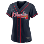 Ronald Acuña Jr. Atlanta Braves Nike Women's Alternate Replica Jersey - Navy