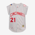 Deion Sanders Cincinnati Reds Mitchell & Ness 1997 Authentic Jersey - Gray
