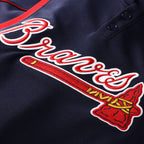 Chipper Jones Atlanta Braves Mitchell & Ness Authentic Batting Practice Jersey - Navy
