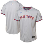New York Mets Youth Road Limited Jersey - Gray