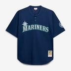 Seattle Mariners Mitchell & Ness Big & Tall Cooperstown Collection Mesh Batting Practice Jersey - Navy