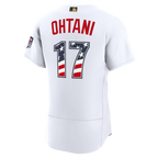 Shohei Ohtani Los Angeles Dodgers Nike USA 250 Fourth of July Home Authentic Jersey - White