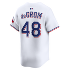 Jacob deGrom Texas Rangers Nike Home Limited Jersey - White