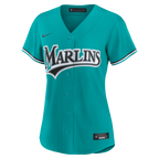 Miami Marlins Nike Women's Alternate Replica Jersey - Teal