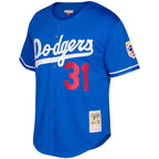 Mike Piazza Los Angeles Dodgers Mitchell & Ness Big & Tall Cooperstown Mesh Batting Practice Jersey - Royal