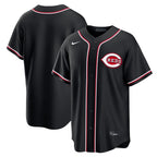 Cincinnati Reds Nike Fashion Replica Black Out Jersey