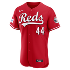 Elly De La Cruz Cincinnati Reds Nike Alternate Authentic Sponsor Patch Jersey - Red