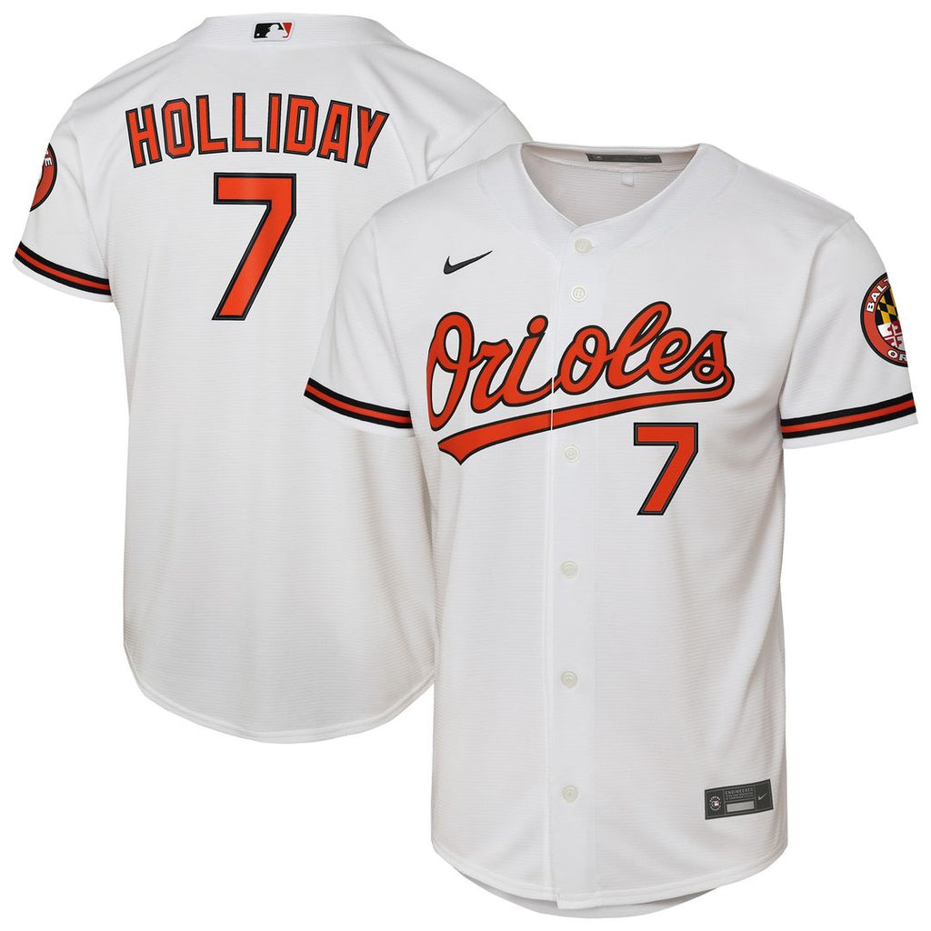 Jackson Holliday Baltimore Orioles Nike Youth Alternate 2 Stadium Player Jersey - Orange