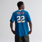 Christian Yelich Milwaukee Brewers Nike 2026 City Connect Stadium Jersey - Mineral Blue