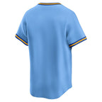 Milwaukee Brewers Nike Cooperstown Collection Limited Jersey - Light Blue