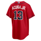 Ronald Acuña Jr. Atlanta Braves Nike Alternate Replica Jersey - Navy