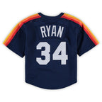 Nolan Ryan Houston Astros Mitchell & Ness Preschool & Toddler Cooperstown Collection Mesh Batting Practice Jersey - Navy