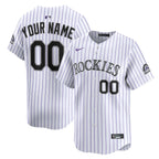Colorado Rockies Nike Home Limited Custom Jersey - White