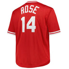 Pete Rose Cincinnati Reds Mitchell & Ness 1984 Cooperstown Collection Mesh Pullover Jersey - Red