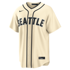 Cal Raleigh Seattle Mariners Nike Alternate Replica Jersey - Cream
