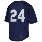 Ken Griffey Jr. Seattle Mariners Mitchell & Ness Youth Cooperstown Collection Mesh Batting Practice Jersey - Navy