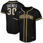 Paul Skenes Pittsburgh Pirates Nike Youth Fashion Replica Player Jersey - Black