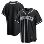 Colorado Rockies Nike Fashion Replica Black Out Jersey