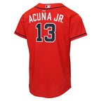 Ronald Acuña Jr. Atlanta Braves Nike Youth Road Replica Jersey - Gray