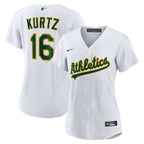 Nick Kurtz Athletics Nike Women's Home Replica Player Jersey - White