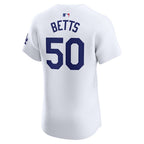 Mookie Betts Los Angeles Dodgers Nike Home Elite Jersey - White