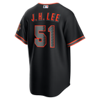 Jung Hoo Lee San Francisco Giants Nike Alternate Stadium Jersey - Black