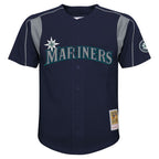 Felix Hernandez Seattle Mariners Mitchell & Ness Youth Mesh Batting Practice Jersey - Navy