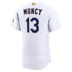 Max Muncy Los Angeles Dodgers Nike 2026 Gold Collection Authentic Jersey - White