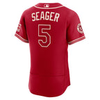 Corey Seager Texas Rangers Nike 2026 City Connect Authentic Sponsor Patch Jersey - Red