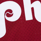 John Kruk Philadelphia Phillies Mitchell & Ness Big & Tall Cooperstown Collection Mesh Batting Practice Jersey - Burgundy