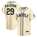Cal Raleigh Seattle Mariners Nike  Alternate 50th Season Patch Stadium Jersey - Teal