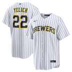 Christian Yelich Milwaukee Brewers Nike Alternate Replica Jersey - White