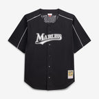 Miguel Cabrera Miami Marlins Mitchell & Ness Big & Tall Cooperstown Mesh Batting Practice Jersey - Black