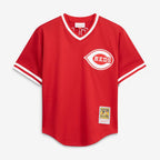 Barry Larkin Cincinnati Reds Mitchell & Ness Authentic Batting Practice Jersey - Red