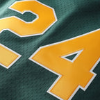 Rickey Henderson Athletics Mitchell & Ness Authentic Batting Practice Jersey - Green