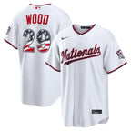 James Wood Washington Nationals Nike USA 250 Fourth of July Home Stadium Jersey - White
