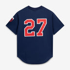 David Ortiz Minnesota Twins Mitchell & Ness 2002 Cooperstown Collection Mesh Batting Practice Jersey - Navy