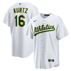 Nick Kurtz Athletics Nike Home Replica Jersey - White