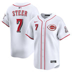 Spencer Steer Cincinnati Reds Nike Home Limited Player Jersey - White