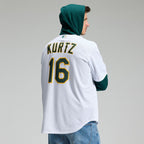 Nick Kurtz Athletics Nike Home Replica Player Jersey - White