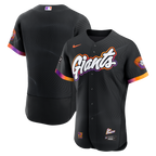 San Francisco Giants Nike City Connect Authentic Sponsor Patch Jersey - Anthracite