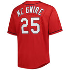 Mark McGwire St. Louis Cardinals Mitchell & Ness Big & Tall Cooperstown Mesh Batting Practice Jersey - Red